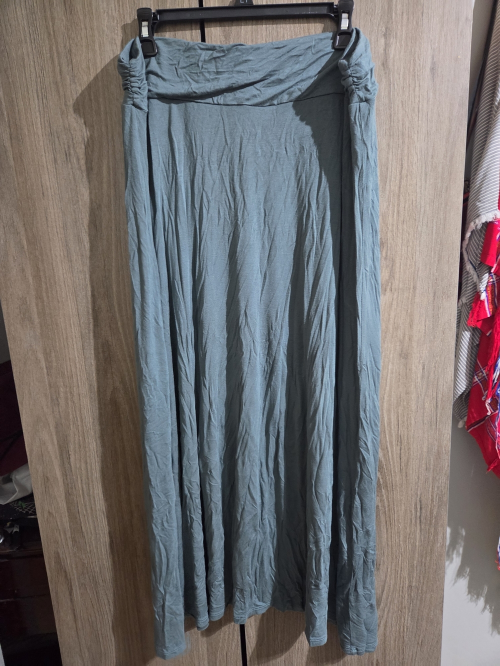 Women’s Lightweight Maxi Skirt in Slate Blue